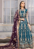 Formal Dress - Alizeh - Vasl e Meeras V12 - Benafsha - D#10 available at Saleem Fabrics Traditions