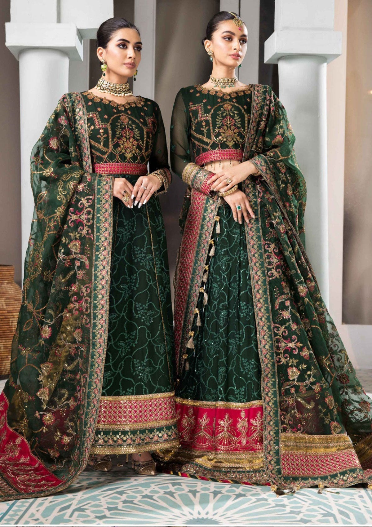 Formal Dress - Alizeh - Vasl e Meeras V12 - Naulakha - D#1 available at Saleem Fabrics Traditions