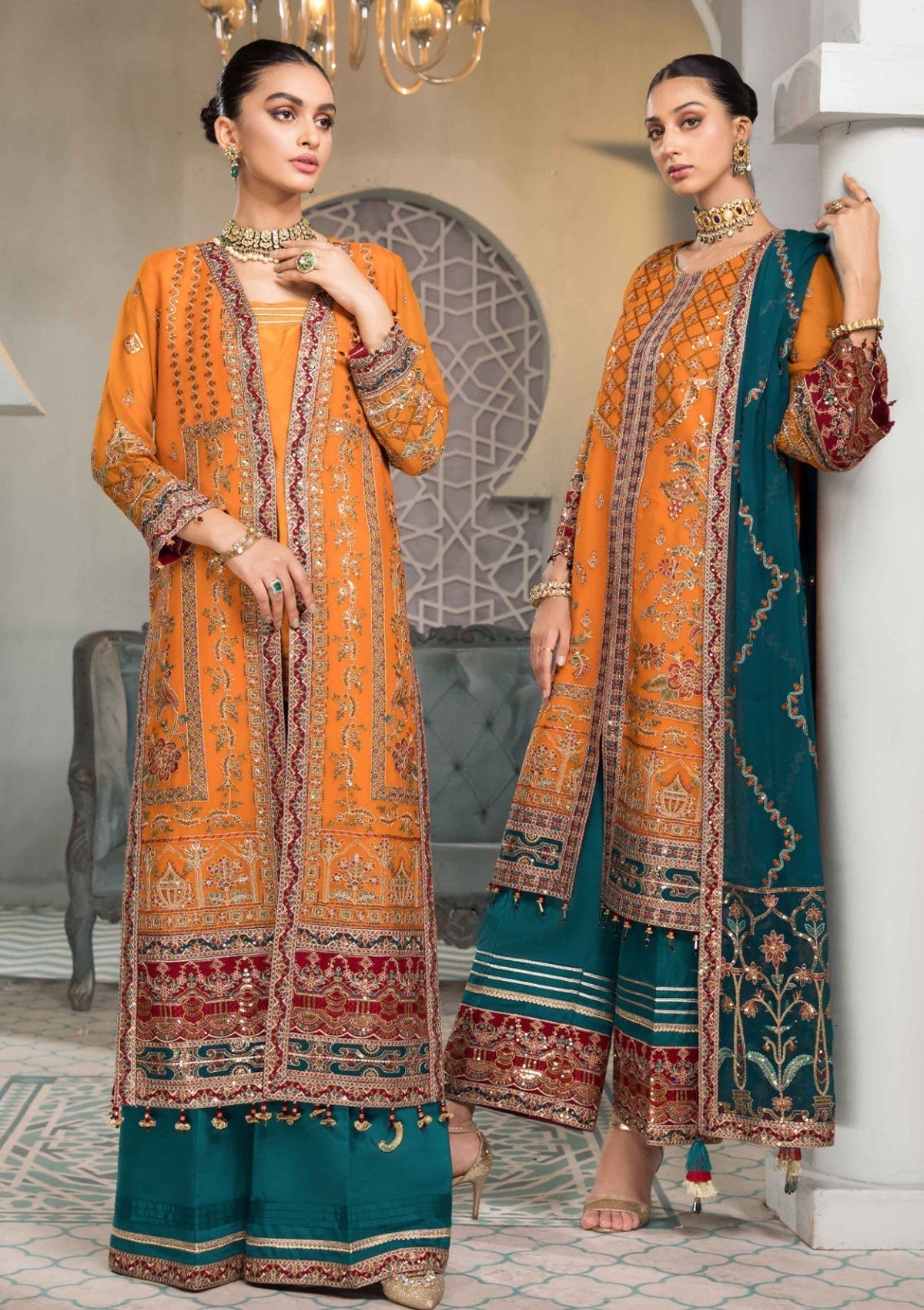 Formal Dress - Alizeh - Vasl e Meeras V12 - Raag- D#8 available at Saleem Fabrics Traditions