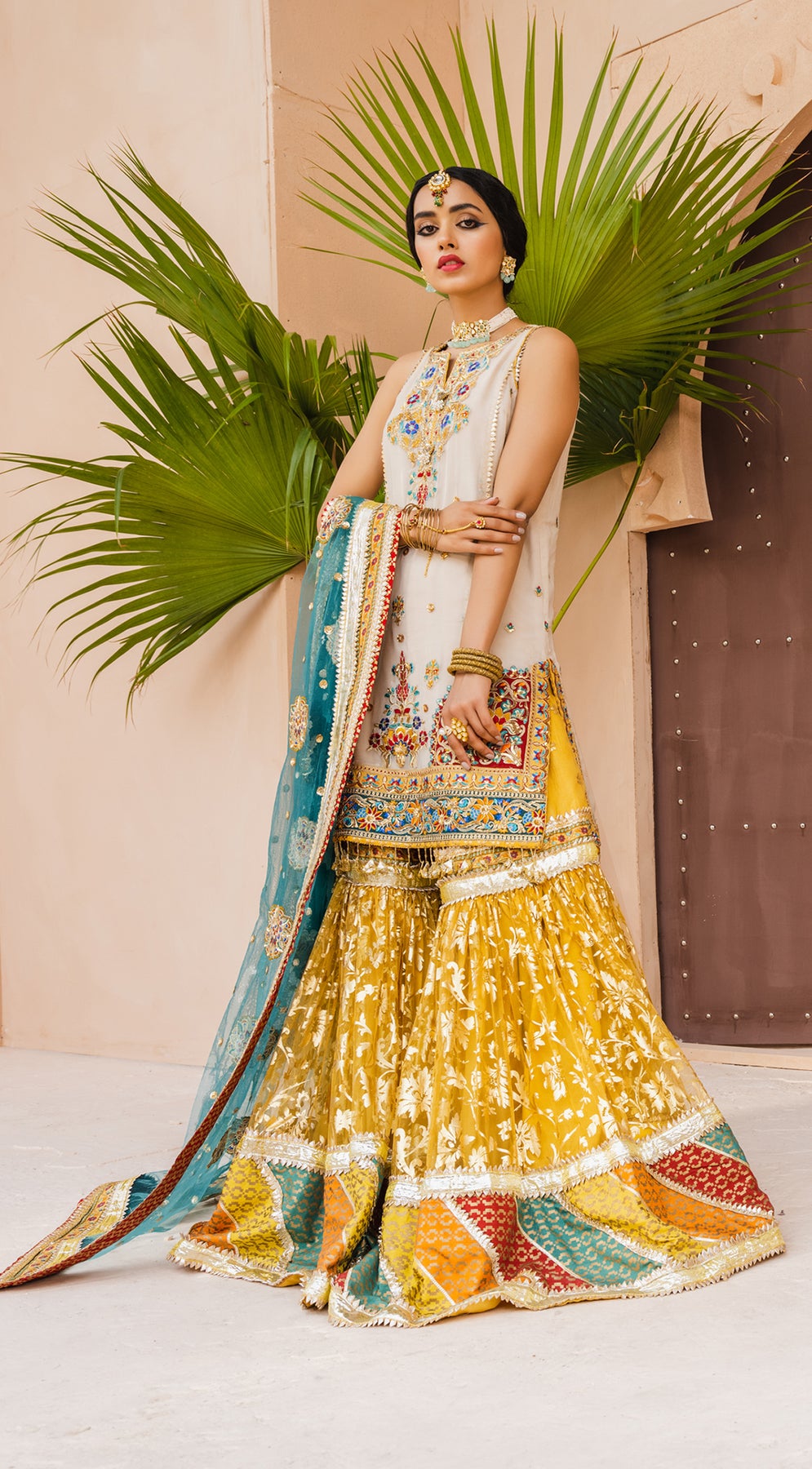 Formal Dress - Anaya - Kamair Rokni - Dhanak - HOOR - D#03 available at Saleem Fabrics Traditions