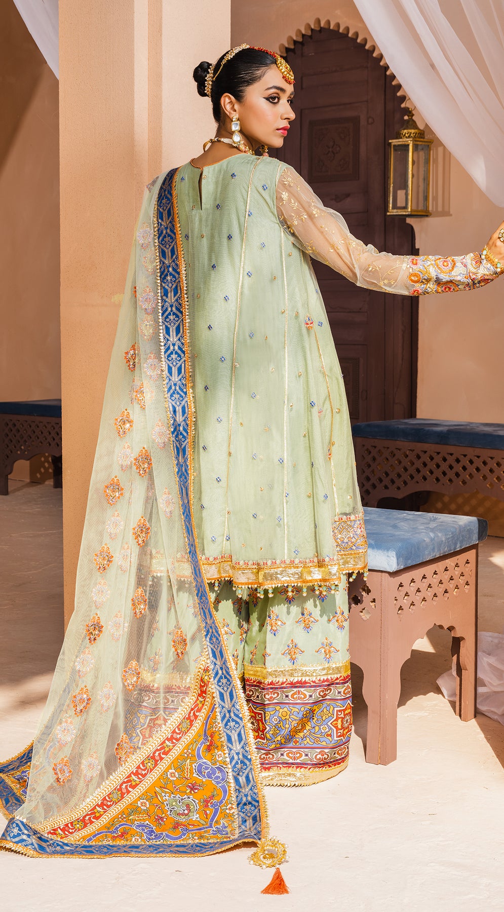 Formal Dress - Anaya - Kamair Rokni - Dhanak - MAHAM - D#08 by Saleem Fabrics PK