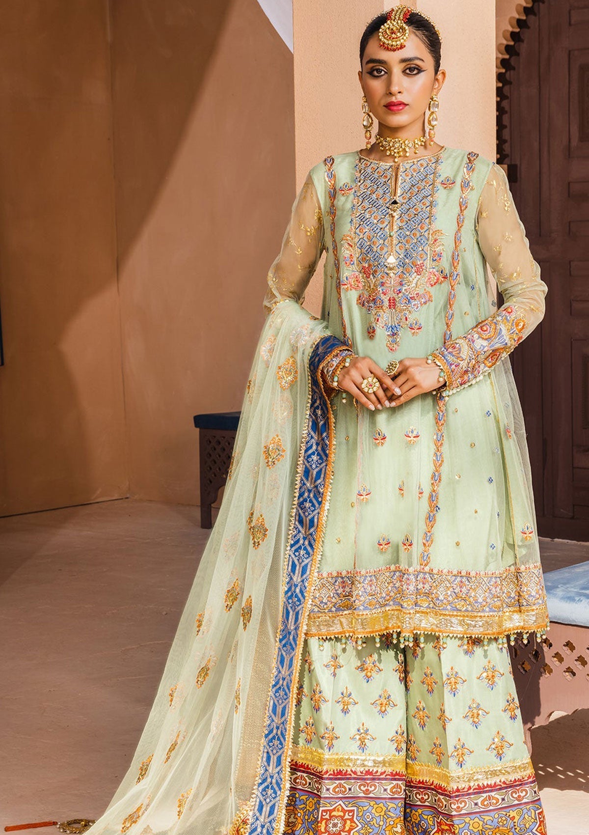 Formal Dress - Anaya - Kamair Rokni - Dhanak - MAHAM - D#08 by Saleem Fabrics PK