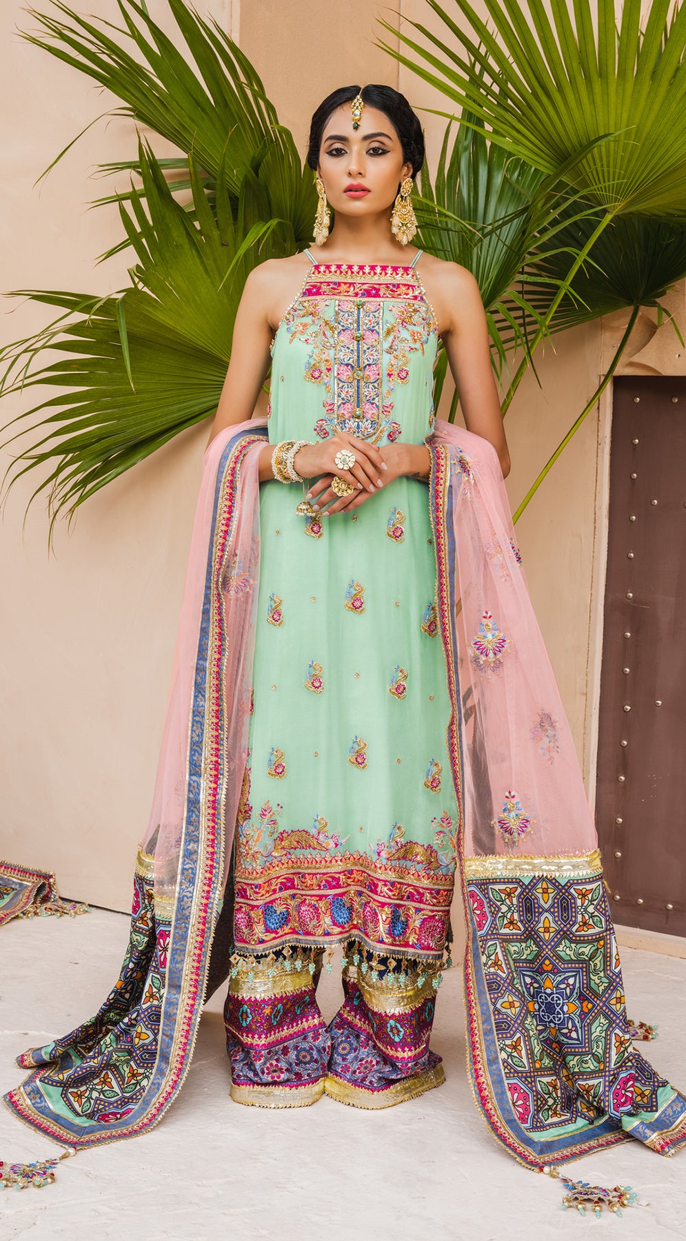 Formal Dress - Anaya - Kamair Rokni - Dhanak - NAAZ - D#01 available at Saleem Fabrics Traditions