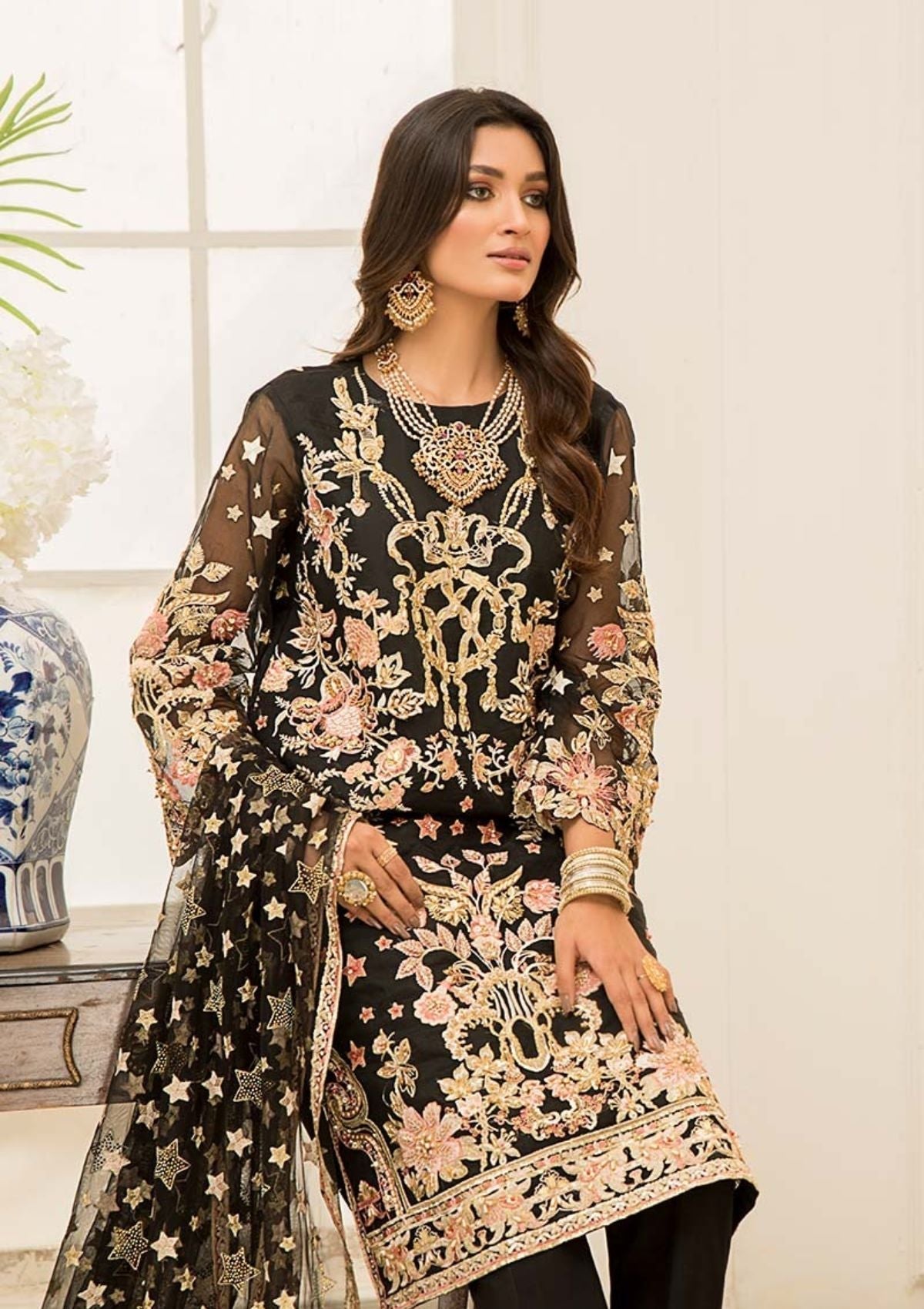 Formal Dress - Aroshi - Afreenish - BAKHOOR available at Saleem Fabrics Traditions