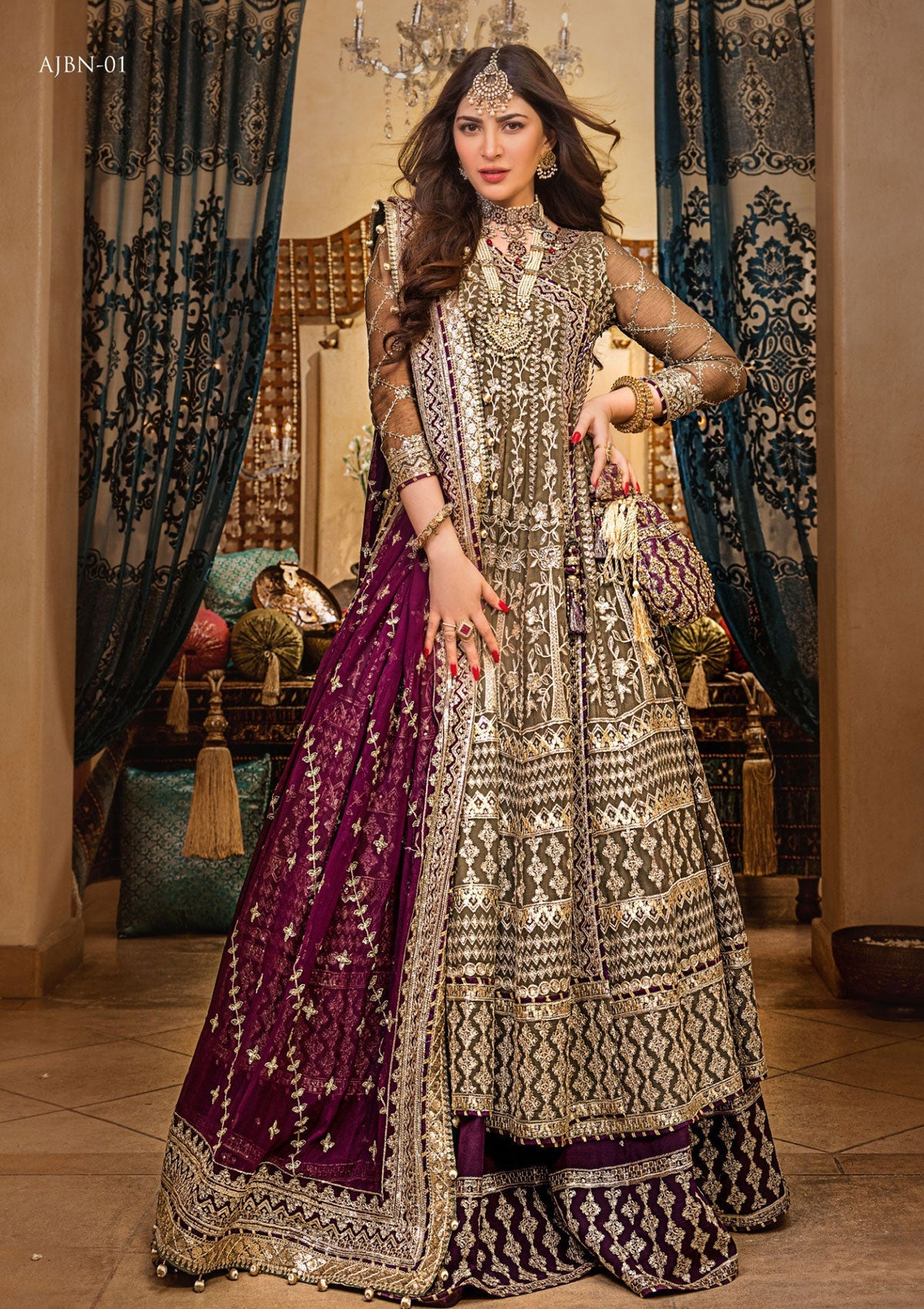 Formal Dress - Asim Jofa - Baad e Naubahar - AJBN#01 available at Saleem Fabrics Traditions