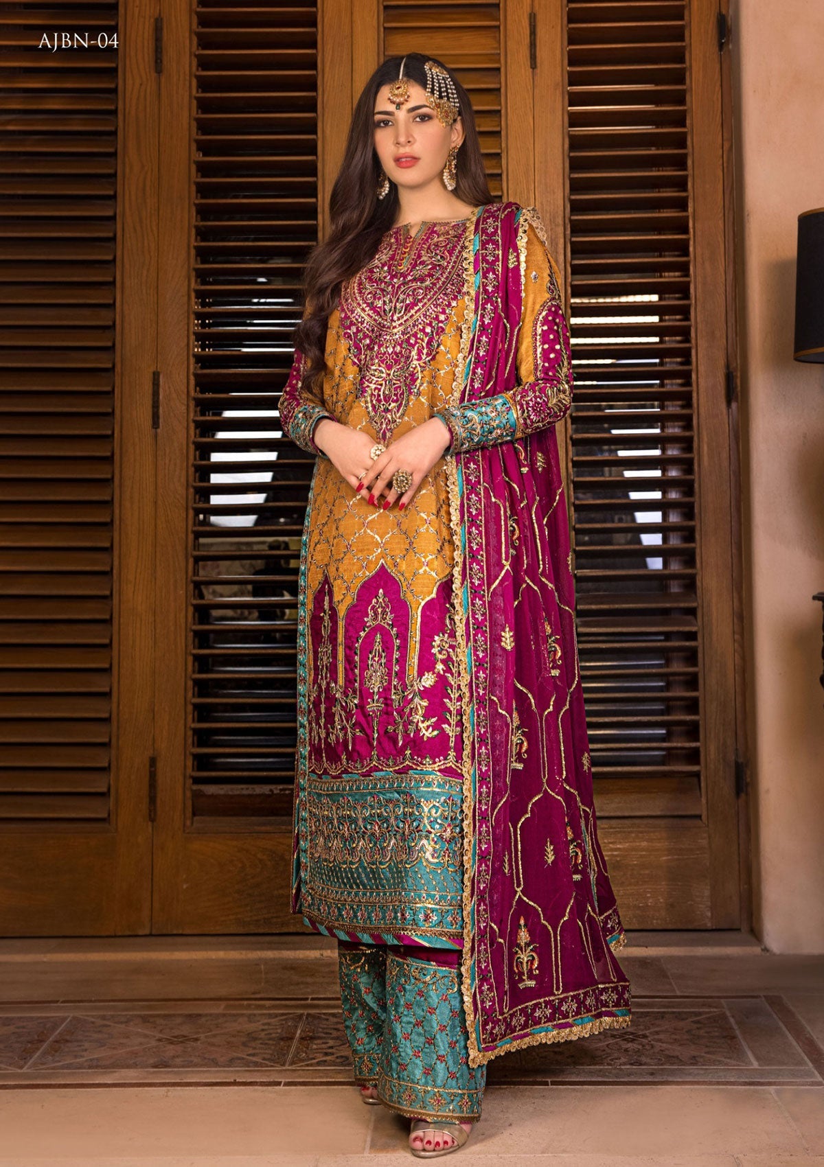Formal Dress - Asim Jofa - Baad e Naubahar - AJBN#04 available at Saleem Fabrics Traditions