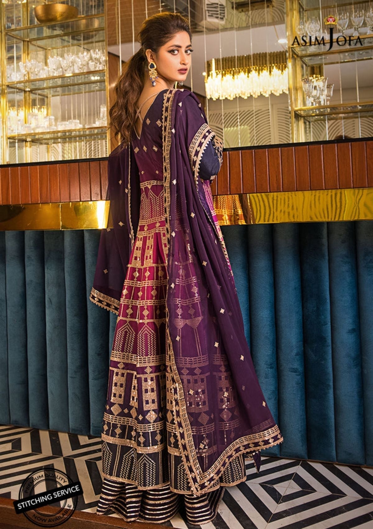 Formal Dress - Asim jofa - Jaan-E-Adaa - AJSE#11 available at Saleem Fabrics Traditions