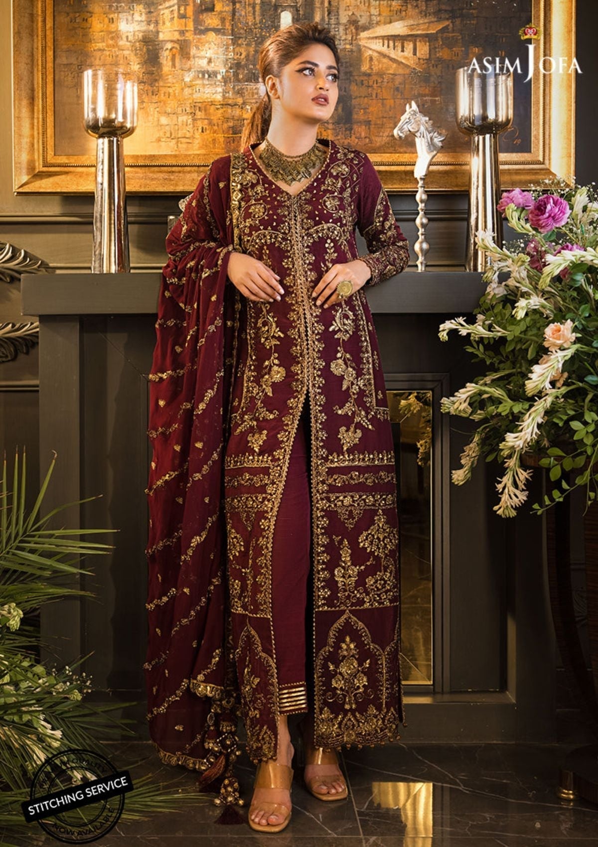 Formal Dress - Asim jofa - Jaan-E-Adaa - AJSE#2 available at Saleem Fabrics Traditions