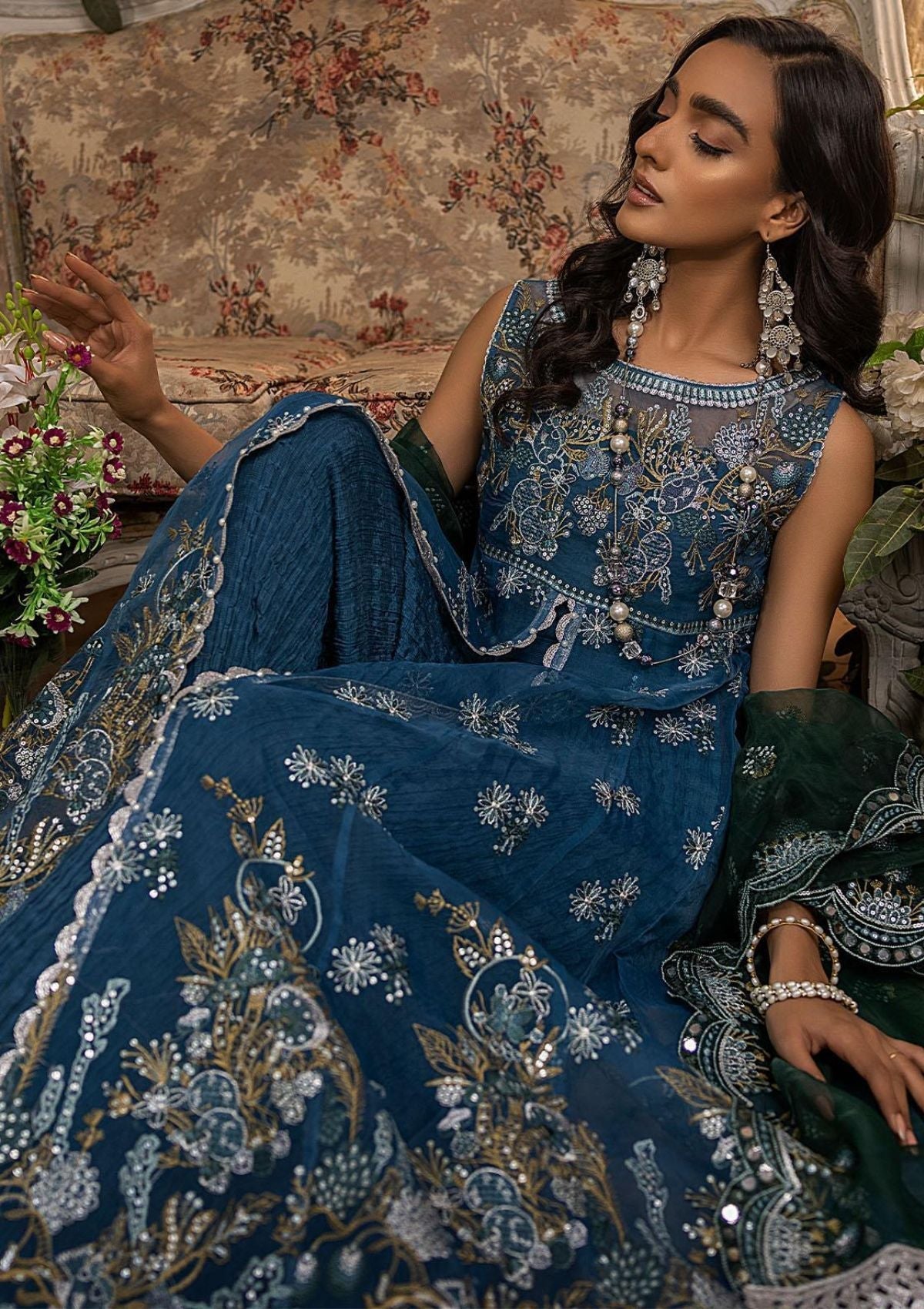 Formal Dress - Awwal - Nikhaar - AWN#03 (RUBY) available at Saleem Fabrics Traditions
