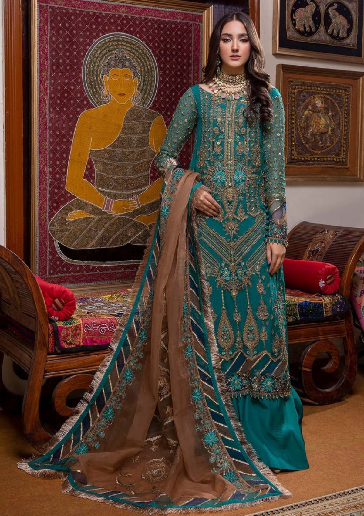 Formal Dress - Charizma - Dastan-e-Jashan V01 - DJ#06 available at Saleem Fabrics Traditions