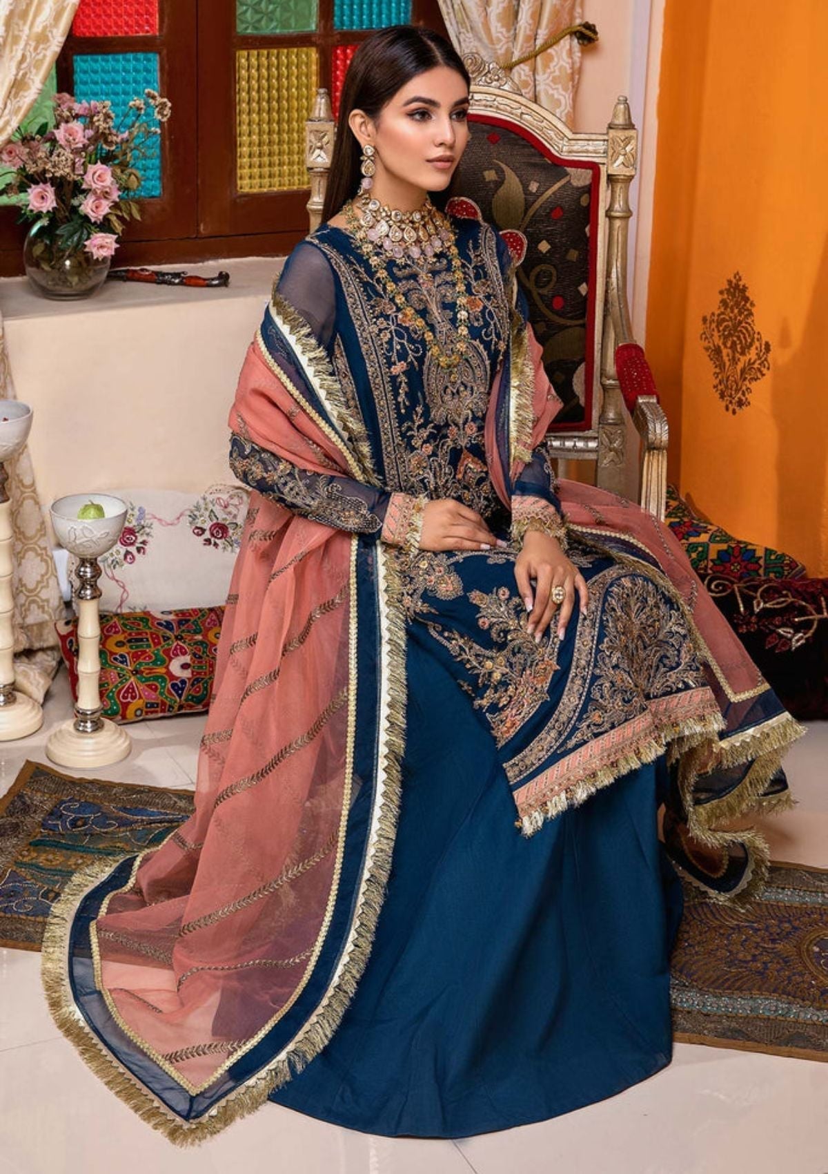 Formal Dress - Charizma - Dastan-e-Jashan V01 - DJ#07 available at Saleem Fabrics Traditions