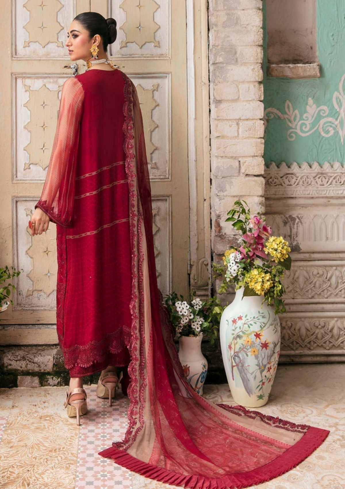 Formal Dress - Charizma - Vasl - Chiffon - V02 - VSL#09 available at Saleem Fabrics Traditions