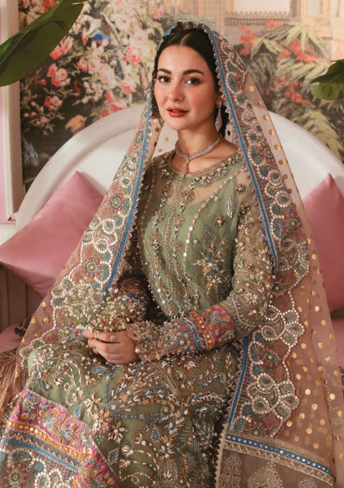 Formal Dress - Elaf - Celebrations - Handwork - ECC#4 available at Saleem Fabrics Traditions