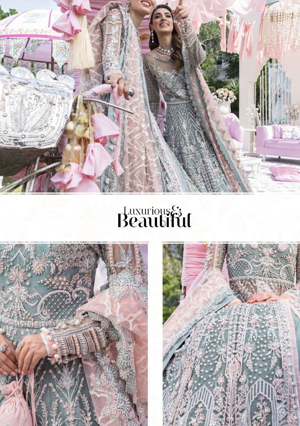 Formal Dress  - Elaf - Veer Di Wedding - Luxury Bridal - EVW#02 (Gulrukh) available at Saleem Fabrics Traditions