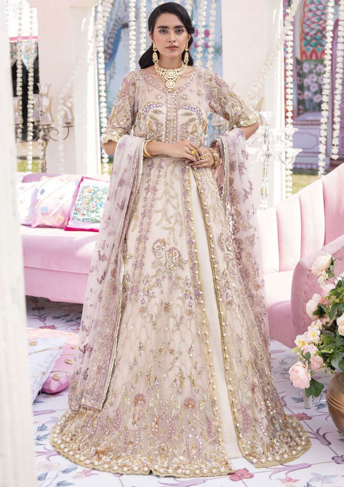Formal Dress  - Elaf - Veer Di Wedding - Luxury Bridal - EVW#05 (Jahan Araa) available at Saleem Fabrics Traditions