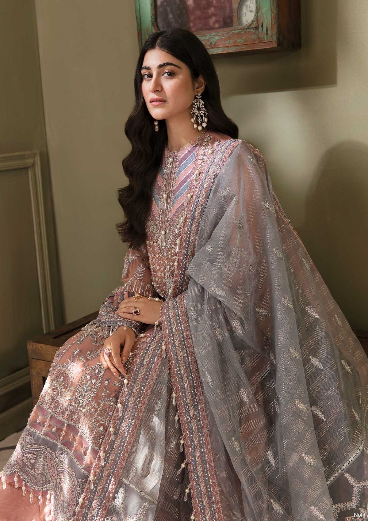 Formal Dress - Eleshia - Zarin - ABIR available at Saleem Fabrics Traditions