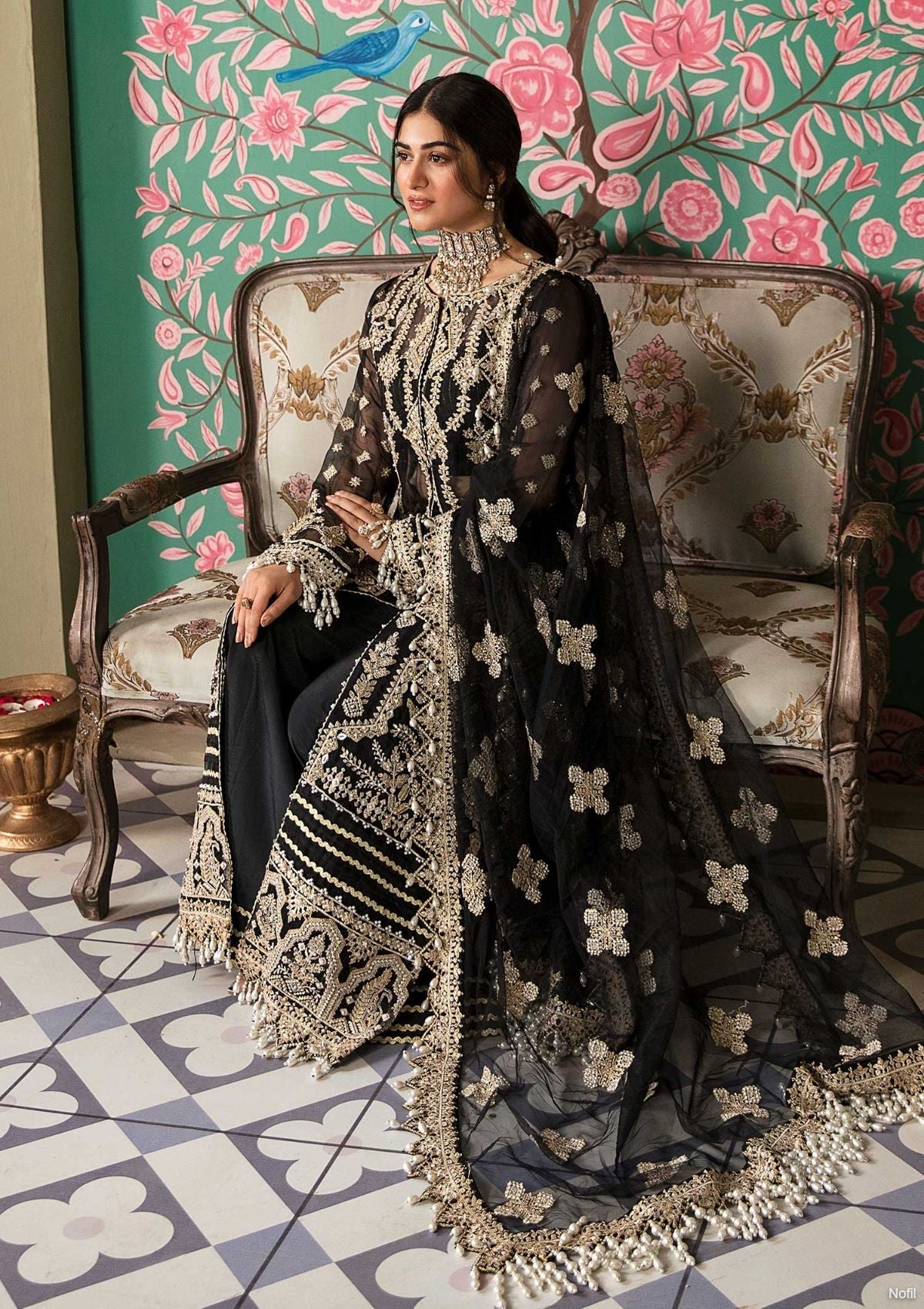 Formal Dress - Eleshia - Zarin - KABEERA available at Saleem Fabrics Traditions