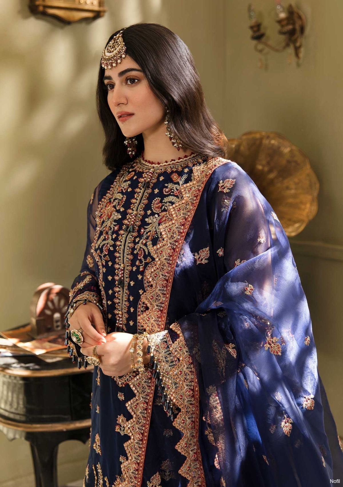 Formal Dress - Eleshia - Zarin - SAARYA available at Saleem Fabrics Traditions