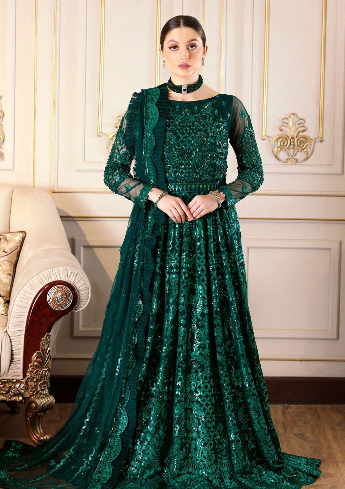 Formal Dress - Emaan Adeel - Mahermah - V03 - MB#306 available at Saleem Fabrics Traditions