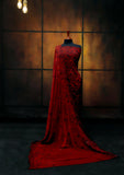 Formal Dress - Fancy Chiffon Emb - 2 Pcs - D#104393 (Maroon) available at Saleem Fabrics Traditions
