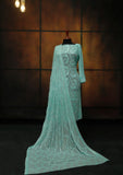 Formal Dress - Fancy Chiffon Emb - 2 Pcs - D#104456 (Ferozi) available at Saleem Fabrics Traditions