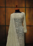 Formal Dress - Fancy Chiffon Emb - 2 Pcs - D#104456 (Golden) available at Saleem Fabrics Traditions