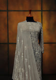Formal Dress - Fancy Chiffon Emb - 2 Pcs - D#104482 (Skin) available at Saleem Fabrics Traditions
