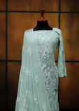 Formal Dress - Fancy Chiffon Emb - 2 Pcs - D#104492 (L Ferozi) available at Saleem Fabrics Traditions