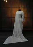 Formal Dress - Fancy Chiffon Emb - 2 Pcs - D#104519 (Grey) available at Saleem Fabrics Traditions
