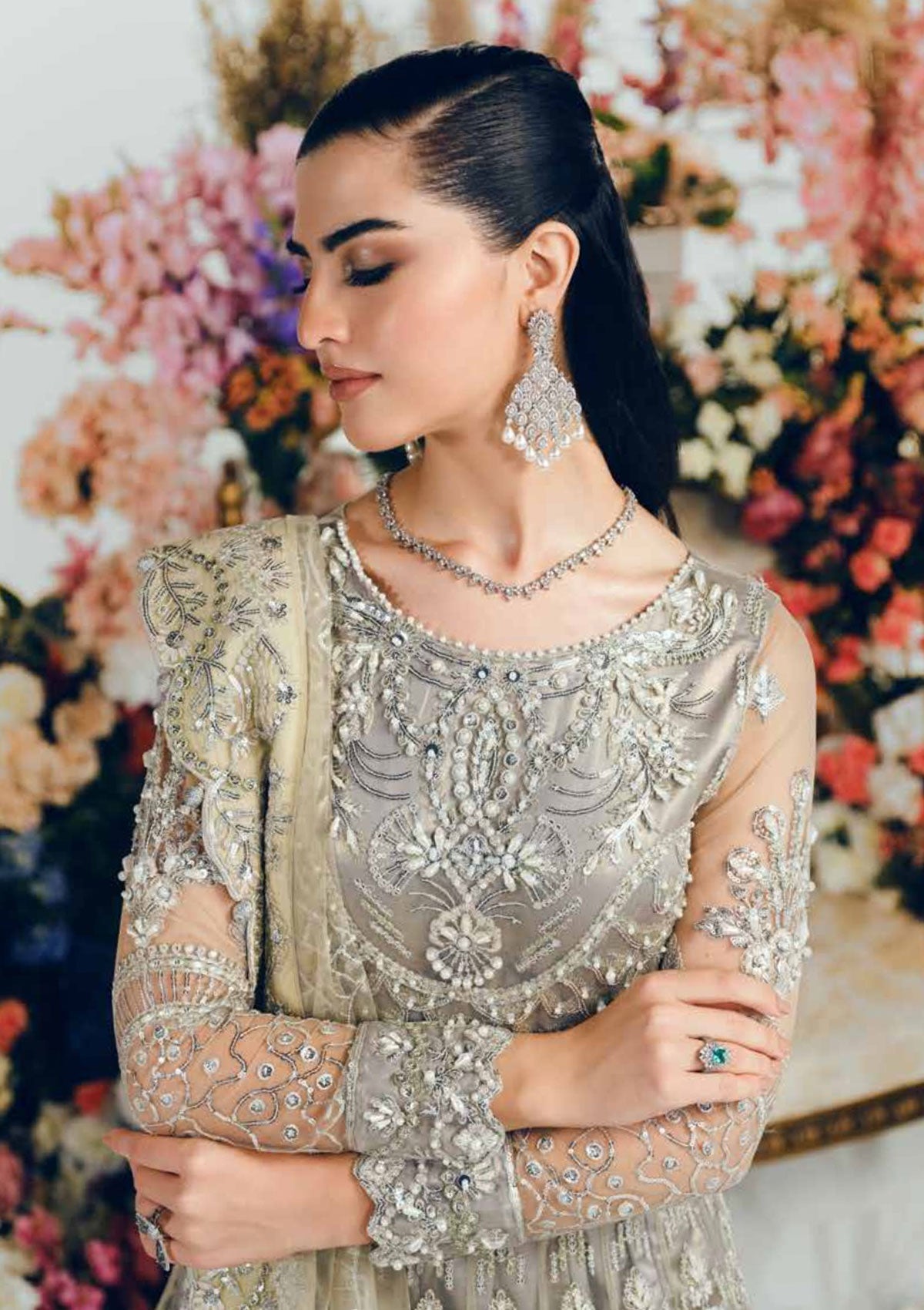 Formal Dress - Freesia - Tresor - Bridal - MBM#0038 (LATE SUMMER) available at Saleem Fabrics Traditions