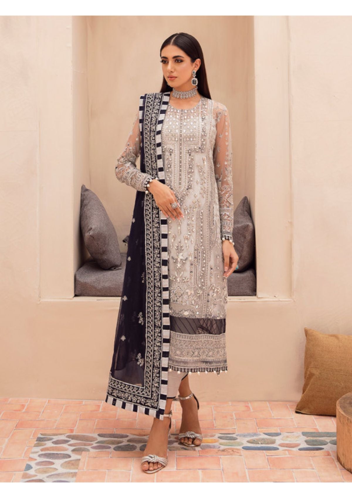 Formal Dress - Gulaal - Eid - Luxury - Unstitched - Aarah - EU#2 available at Saleem Fabrics Traditions