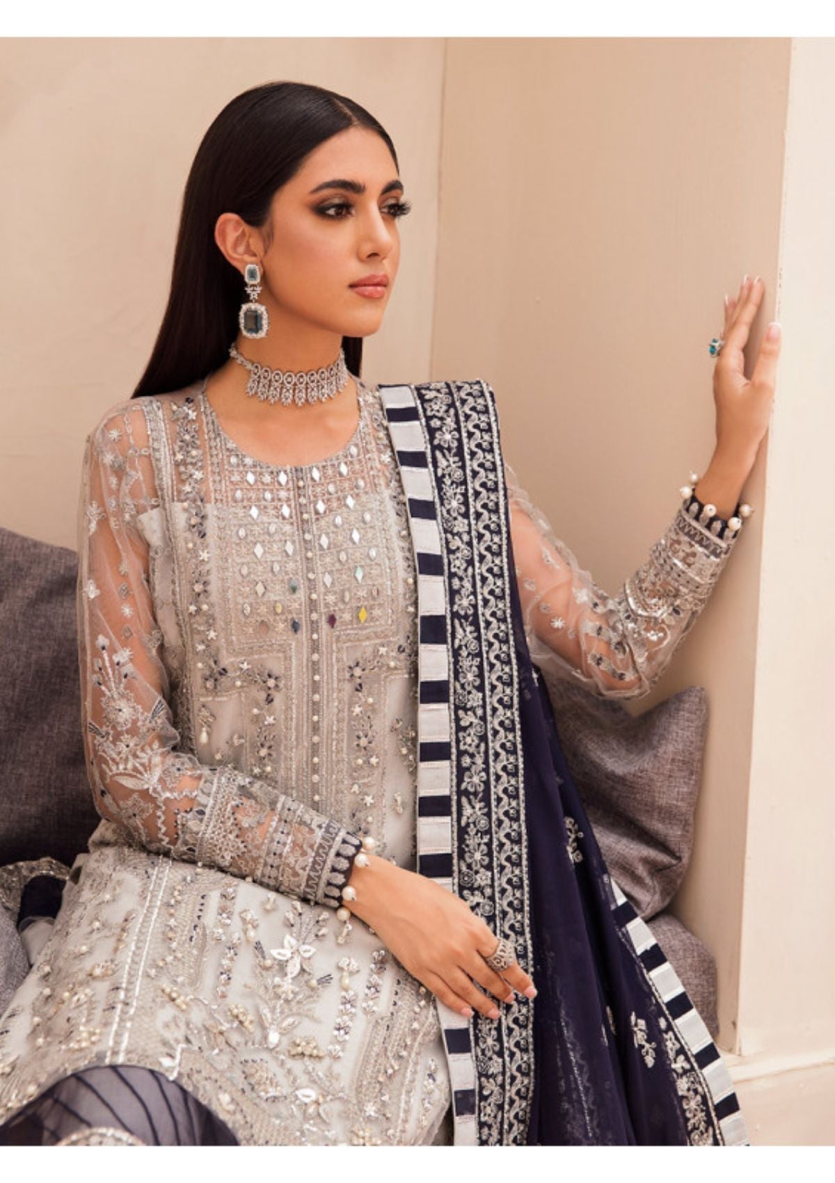 Formal Dress - Gulaal - Eid - Luxury - Unstitched - Aarah - EU#2 available at Saleem Fabrics Traditions