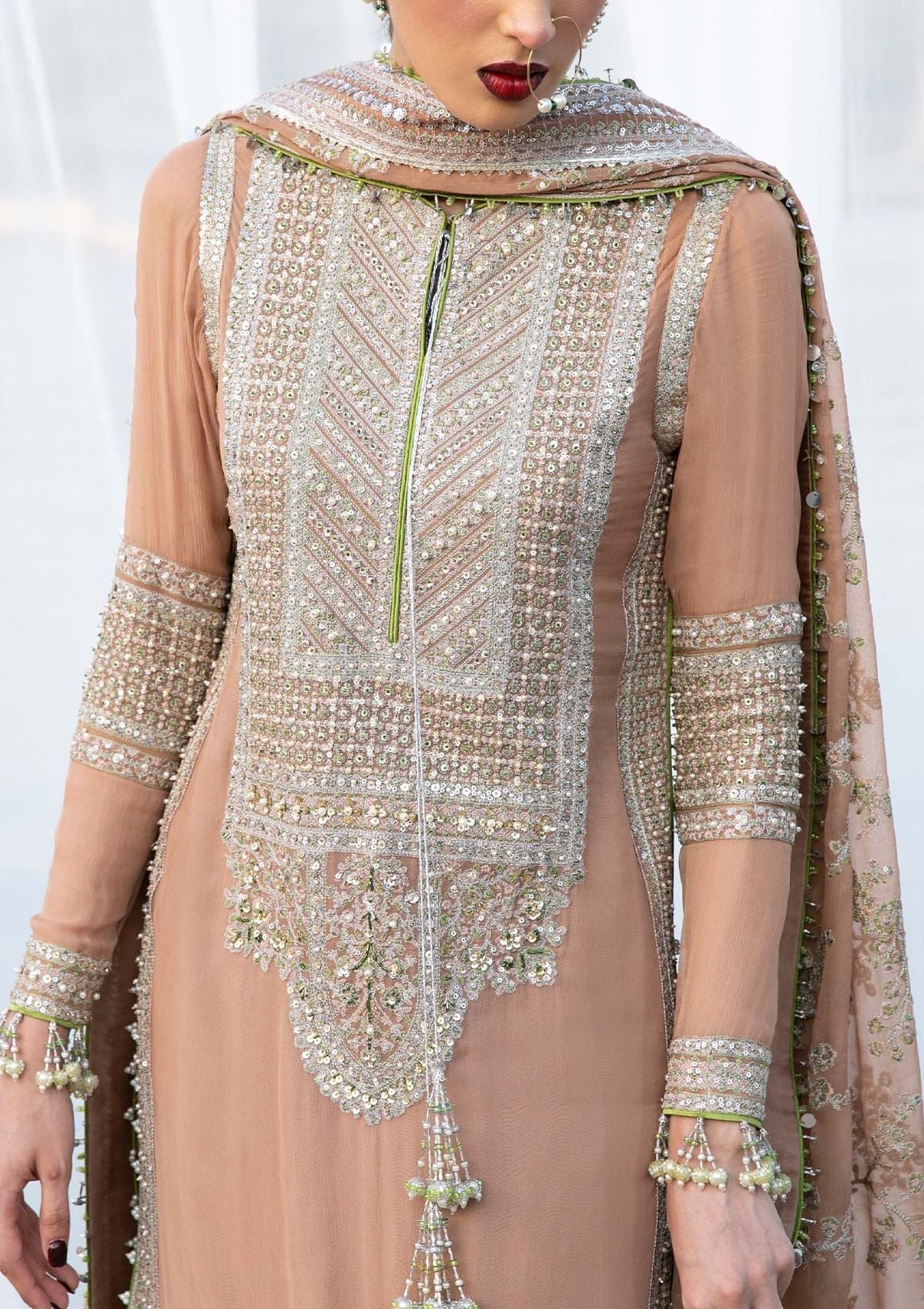 Formal Dress - Hussain Rehar - Paar - Aabroo available at Saleem Fabrics Traditions