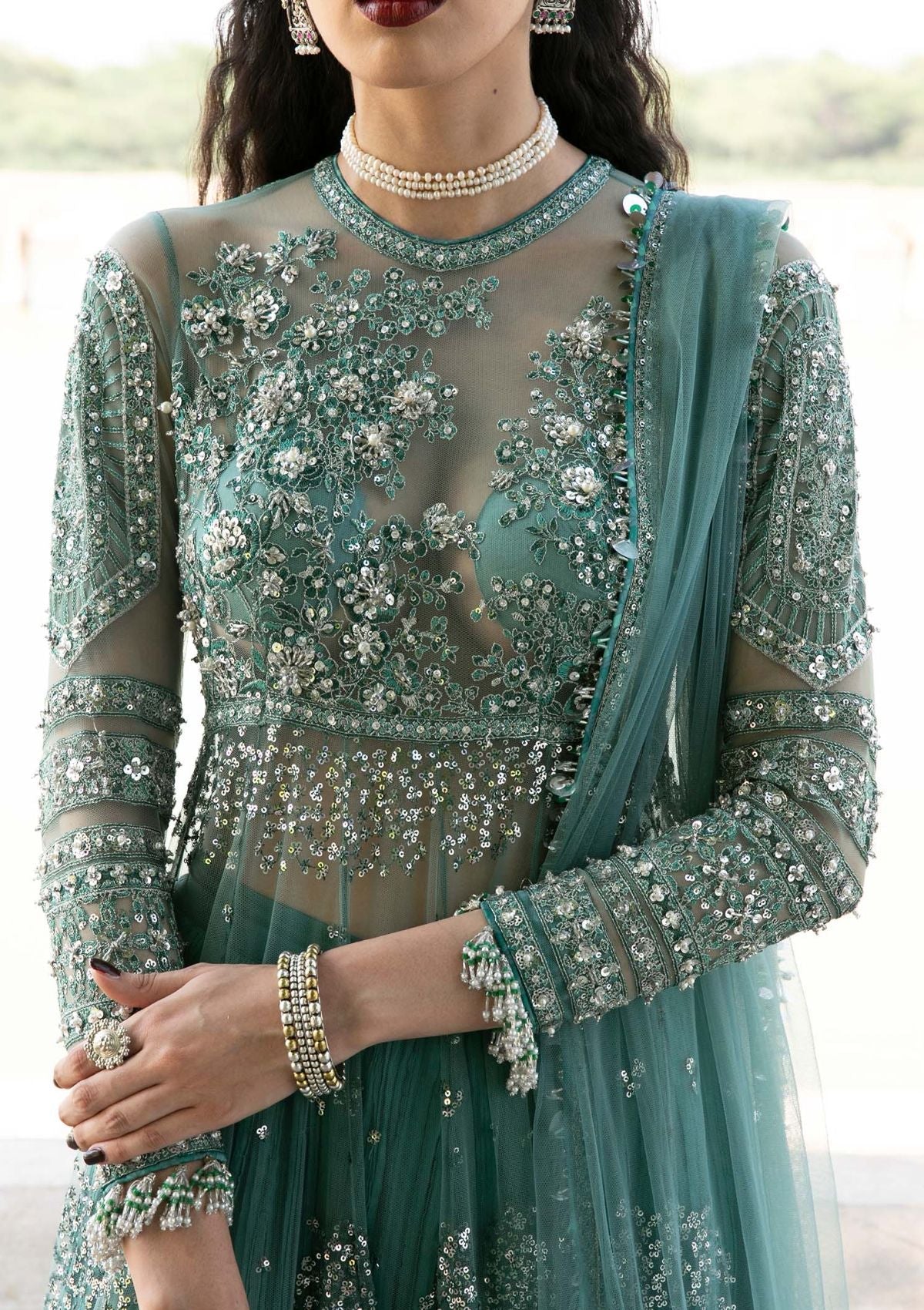 Formal Dress - Hussain Rehar - Paar - Safeena available at Saleem Fabrics Traditions