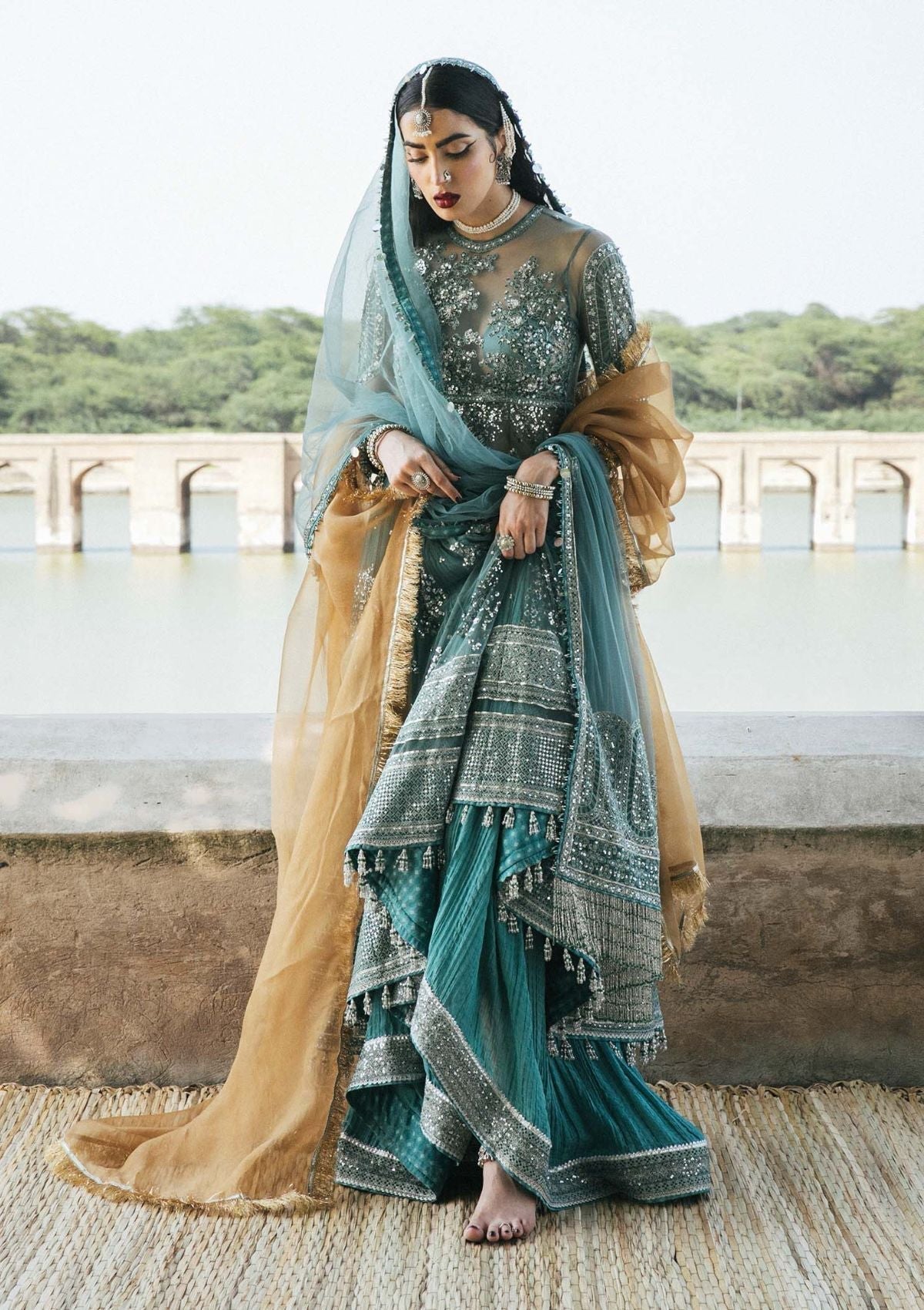Formal Dress - Hussain Rehar - Paar - Safeena available at Saleem Fabrics Traditions