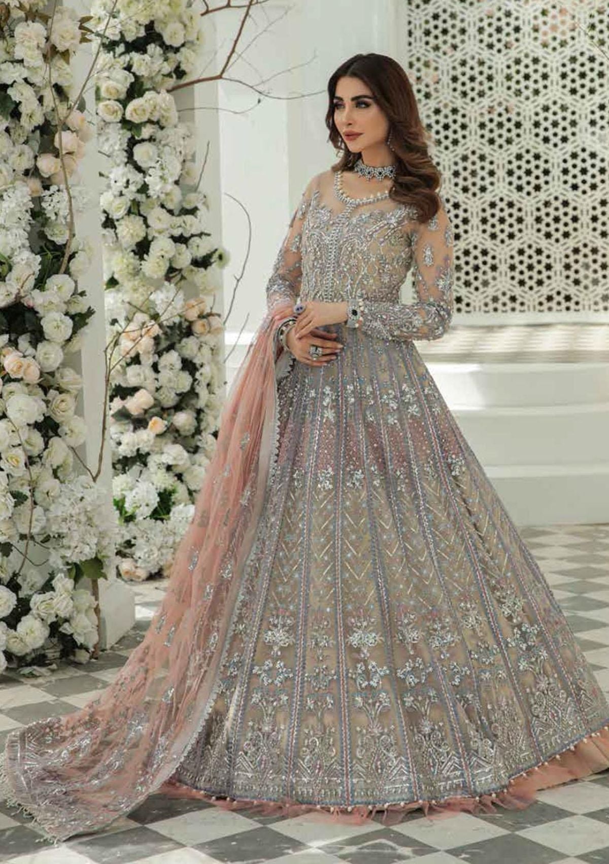 Formal Dress - Inayat -  Luxury Wedding - Fleur - D#2 available at Saleem Fabrics Traditions