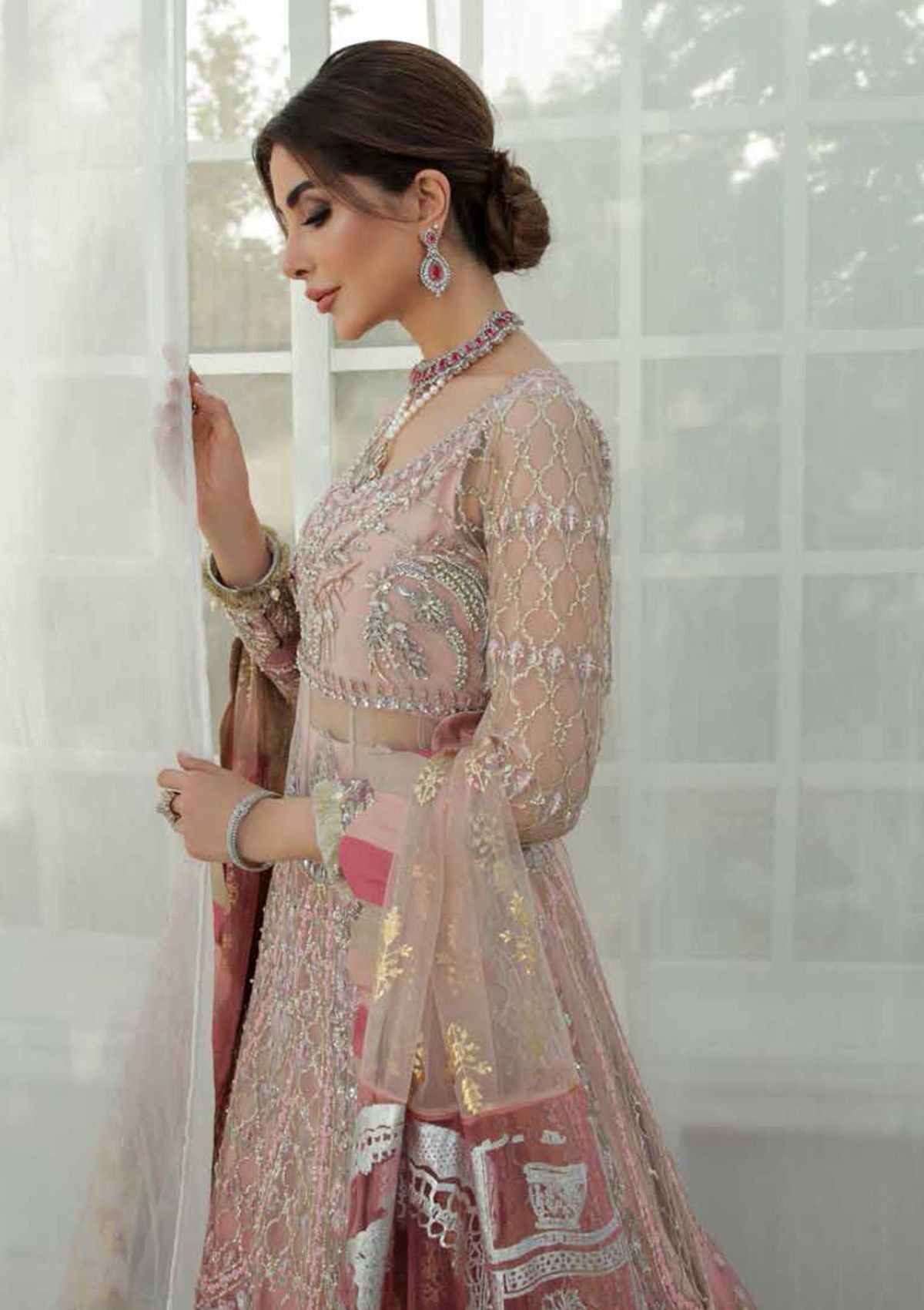 Formal Dress - Inayat -  Luxury Wedding - Zaina - D#4 available at Saleem Fabrics Traditions