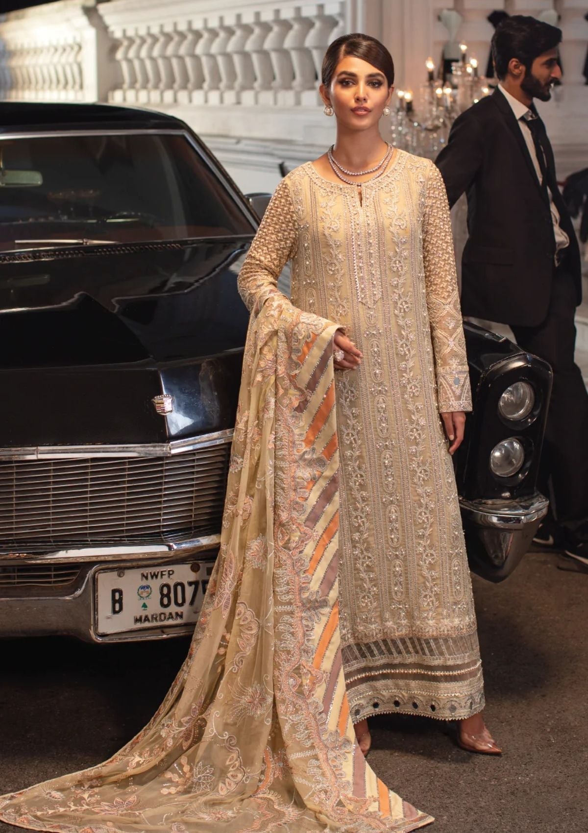 Formal Dress - Iznik - La Royale - Agnes - IRC#4 available at Saleem Fabrics Traditions