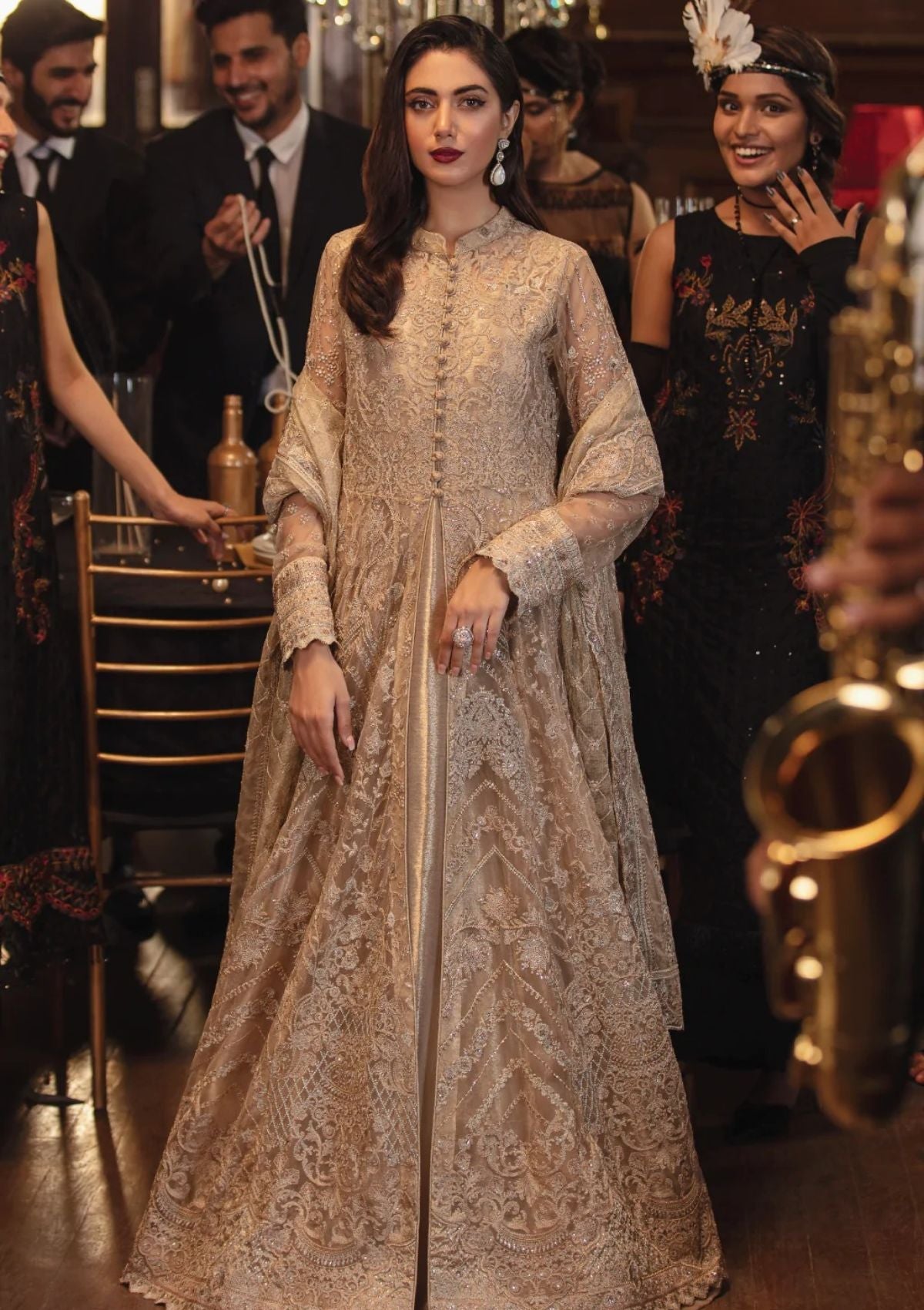 Formal Dress - Iznik - La Royale - Coronation - IRC#10 available at Saleem Fabrics Traditions