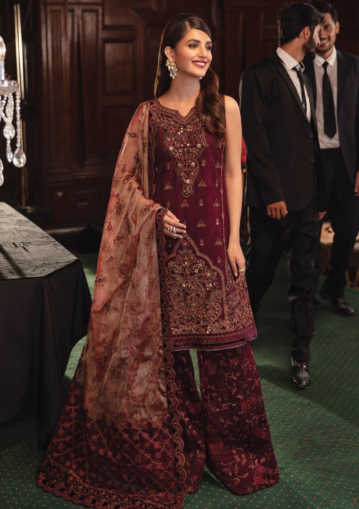 Formal Dress - Iznik - La Royale - Enchanto - IRC#7 available at Saleem Fabrics Traditions