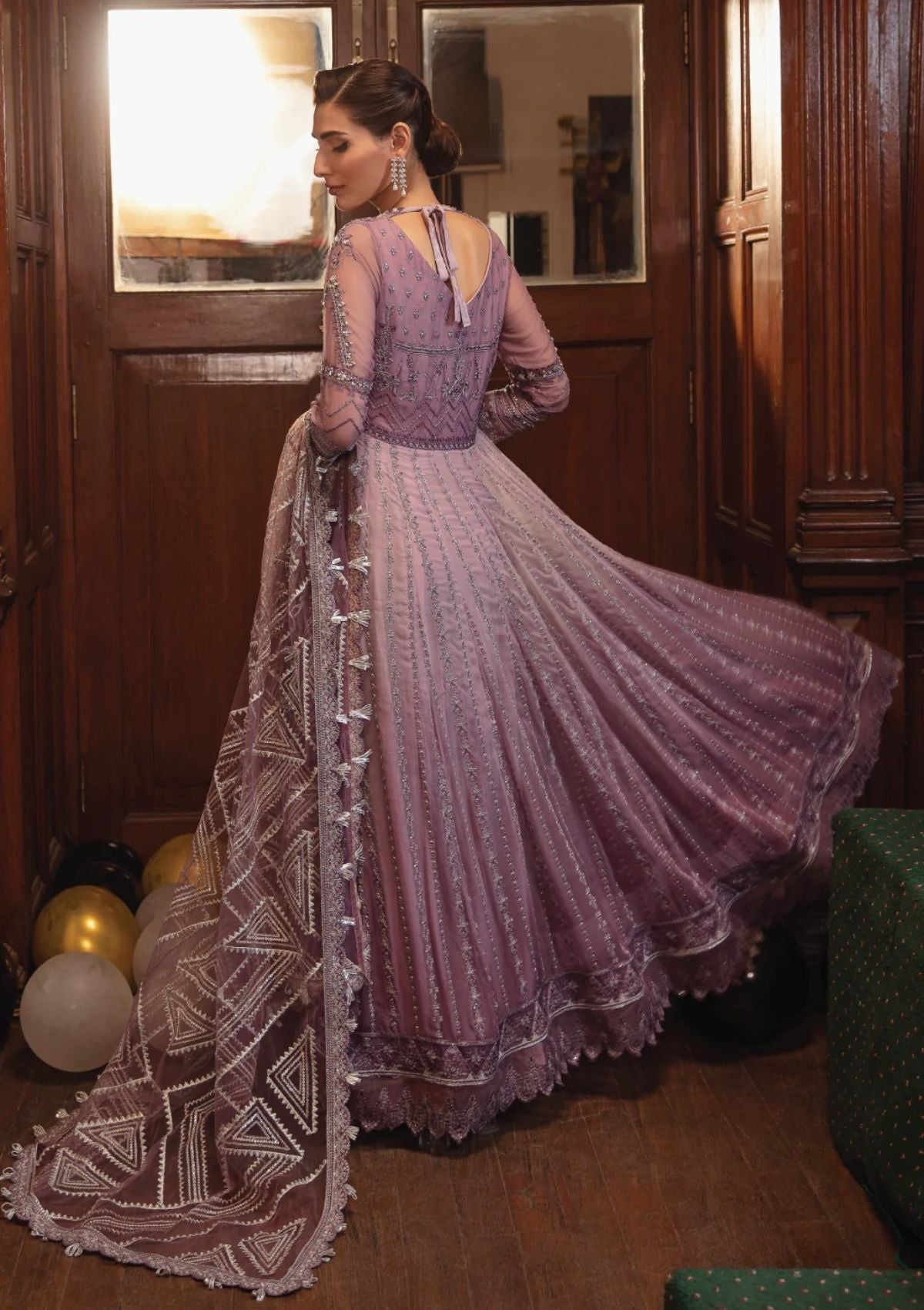 Formal Dress - Iznik - La Royale - Epoch - IRC#2 available at Saleem Fabrics Traditions