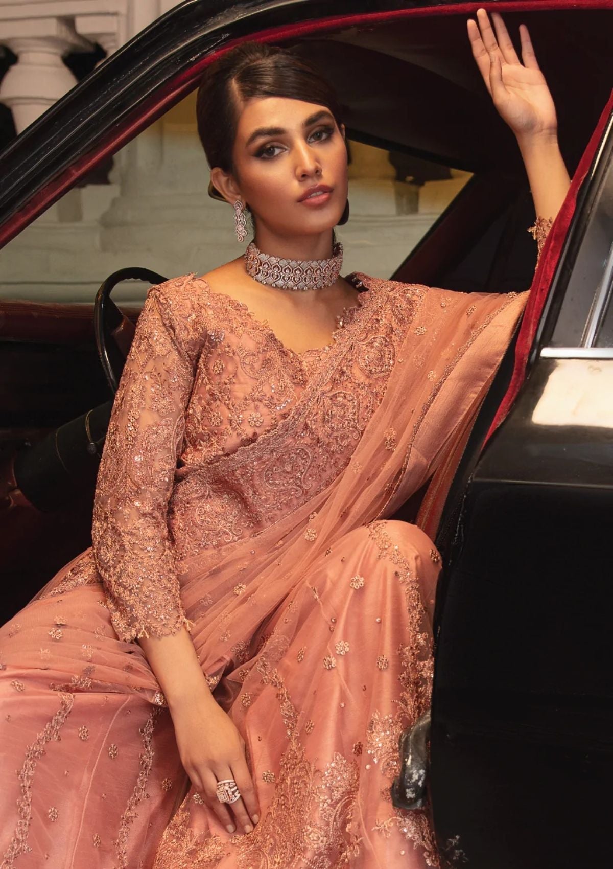 Formal Dress - Iznik - La Royale - Mellifluous - IRC#6 available at Saleem Fabrics Traditions