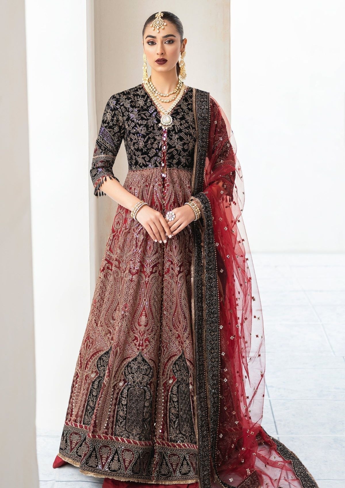 Formal Dress - Jazmin - Splendour - Festive - D#01 (Ruzena) available at Saleem Fabrics Traditions