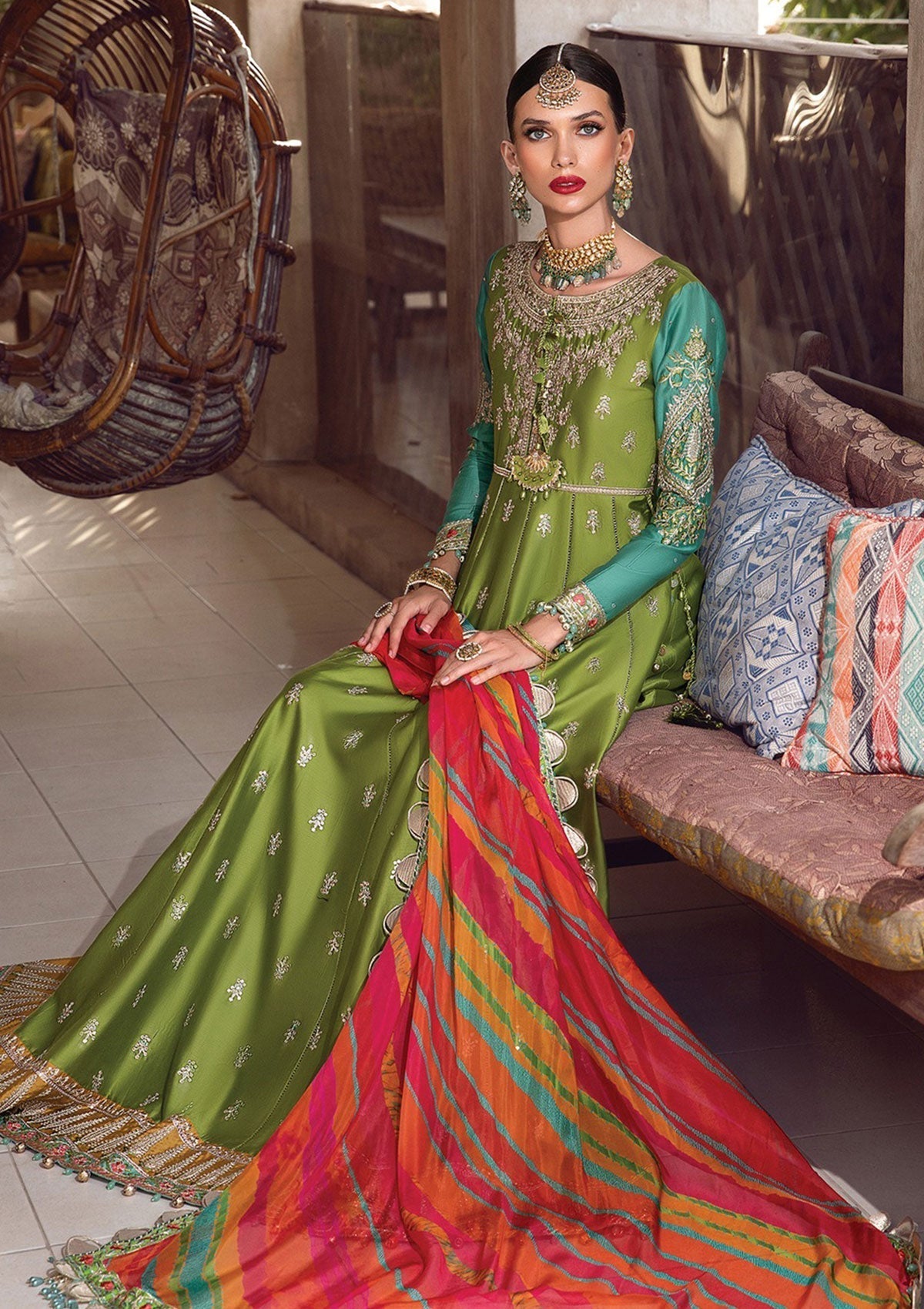 Formal Dress - Maria B - Sateen - MBS#2 available at Saleem Fabrics Traditions