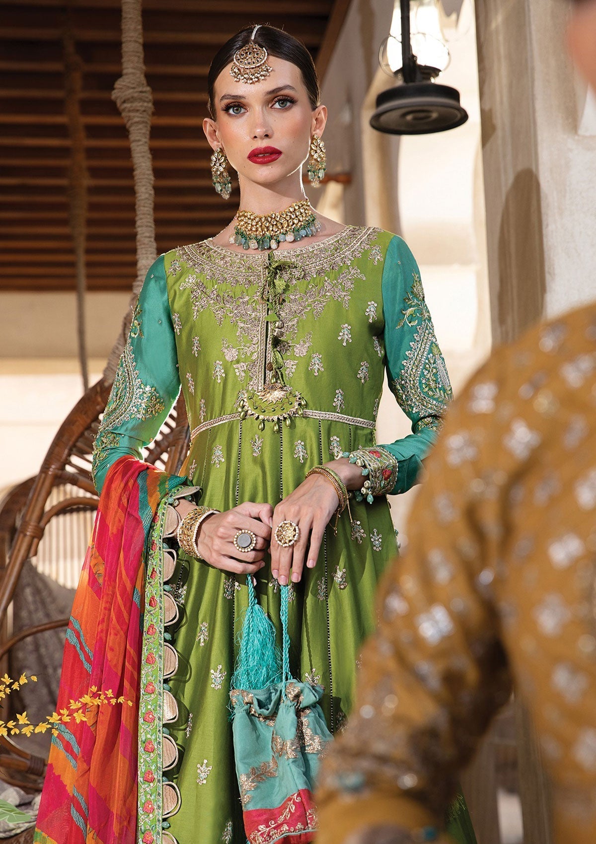 Formal Dress - Maria B - Sateen - MBS#2 available at Saleem Fabrics Traditions