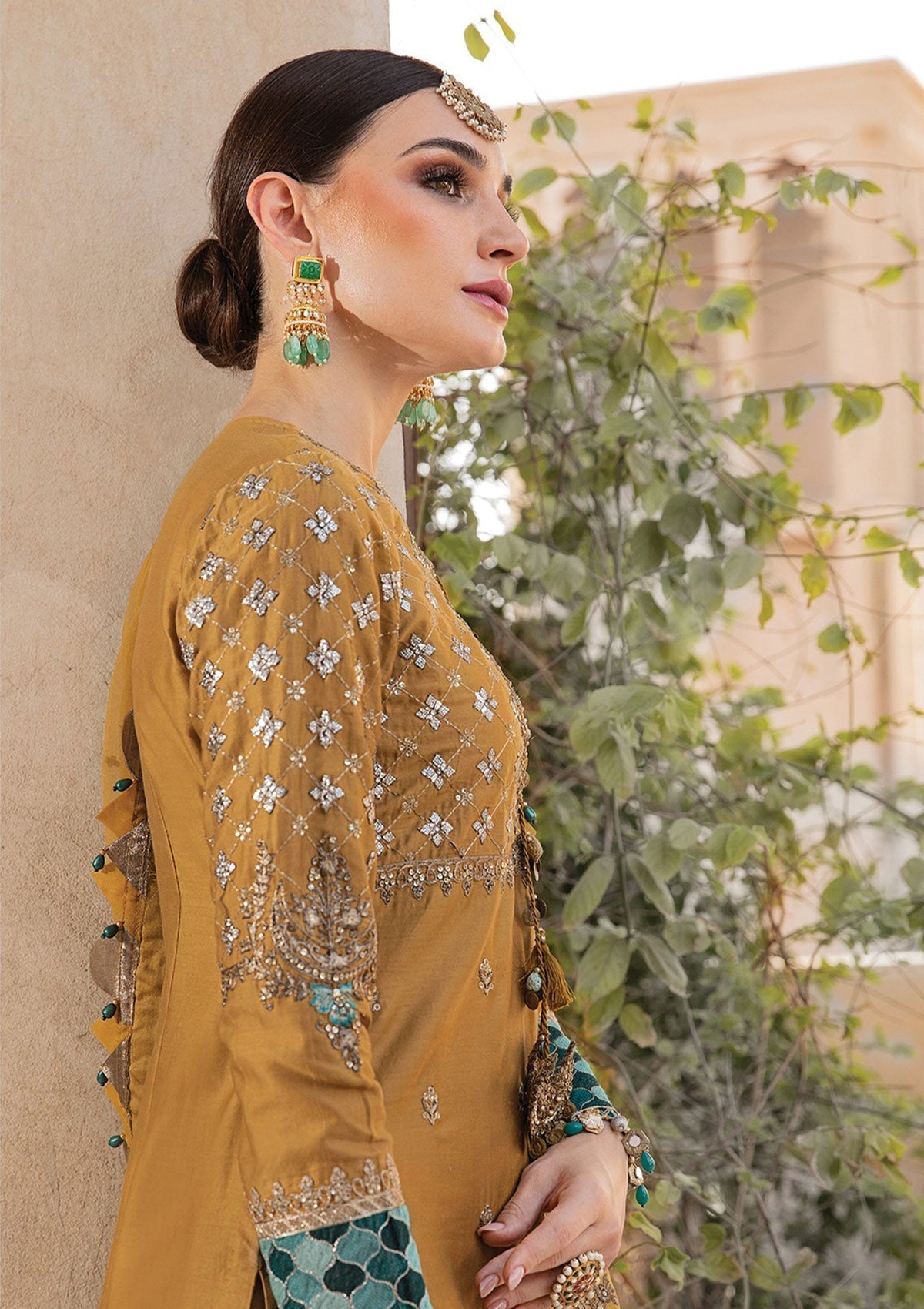 Formal Dress - Maria B - Sateen - MBS#3 available at Saleem Fabrics Traditions