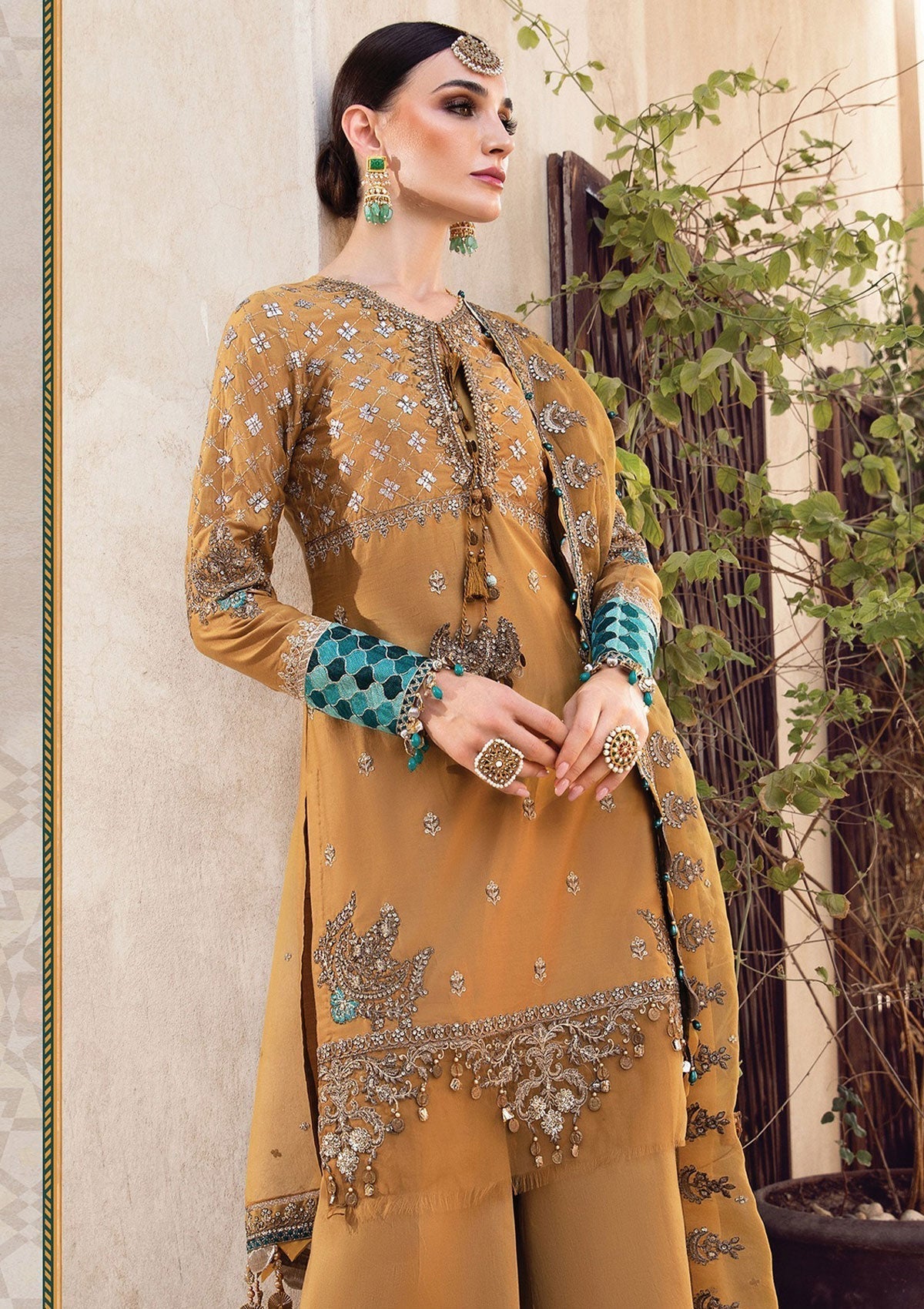 Formal Dress - Maria B - Sateen - MBS#3 available at Saleem Fabrics Traditions