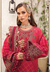 Formal Dress - Maria B - Sateen - MBS#7 available at Saleem Fabrics Traditions