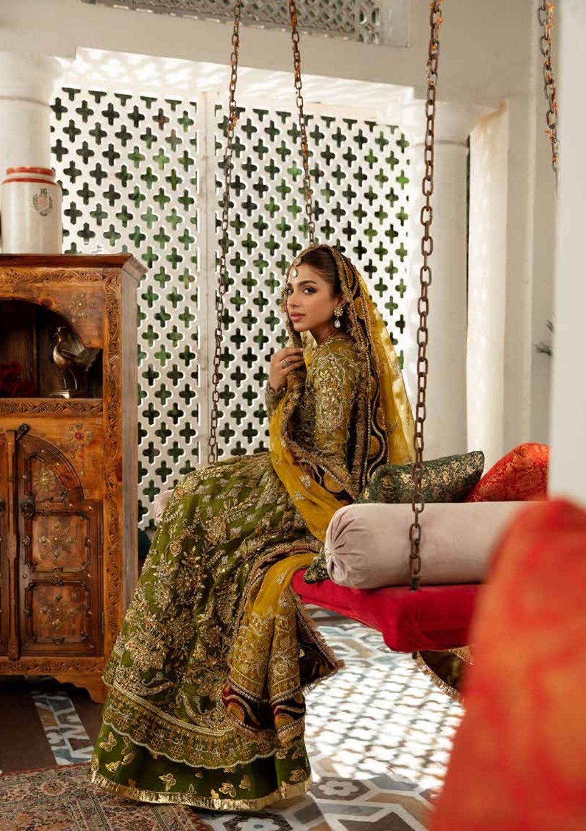 Formal Dress - Maryam Hussain - Gulab - Wedding - Mehndi available at Saleem Fabrics Traditions