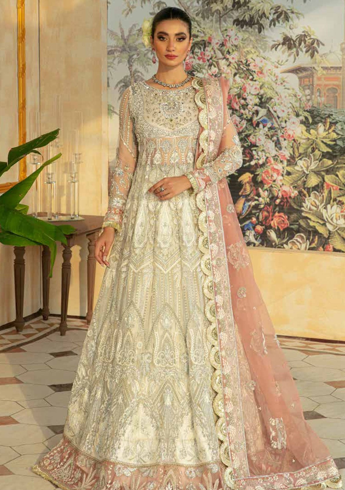 Formal Dress - Maryam Hussain - Marwa - Festive - NOORBANO available at Saleem Fabrics Traditions